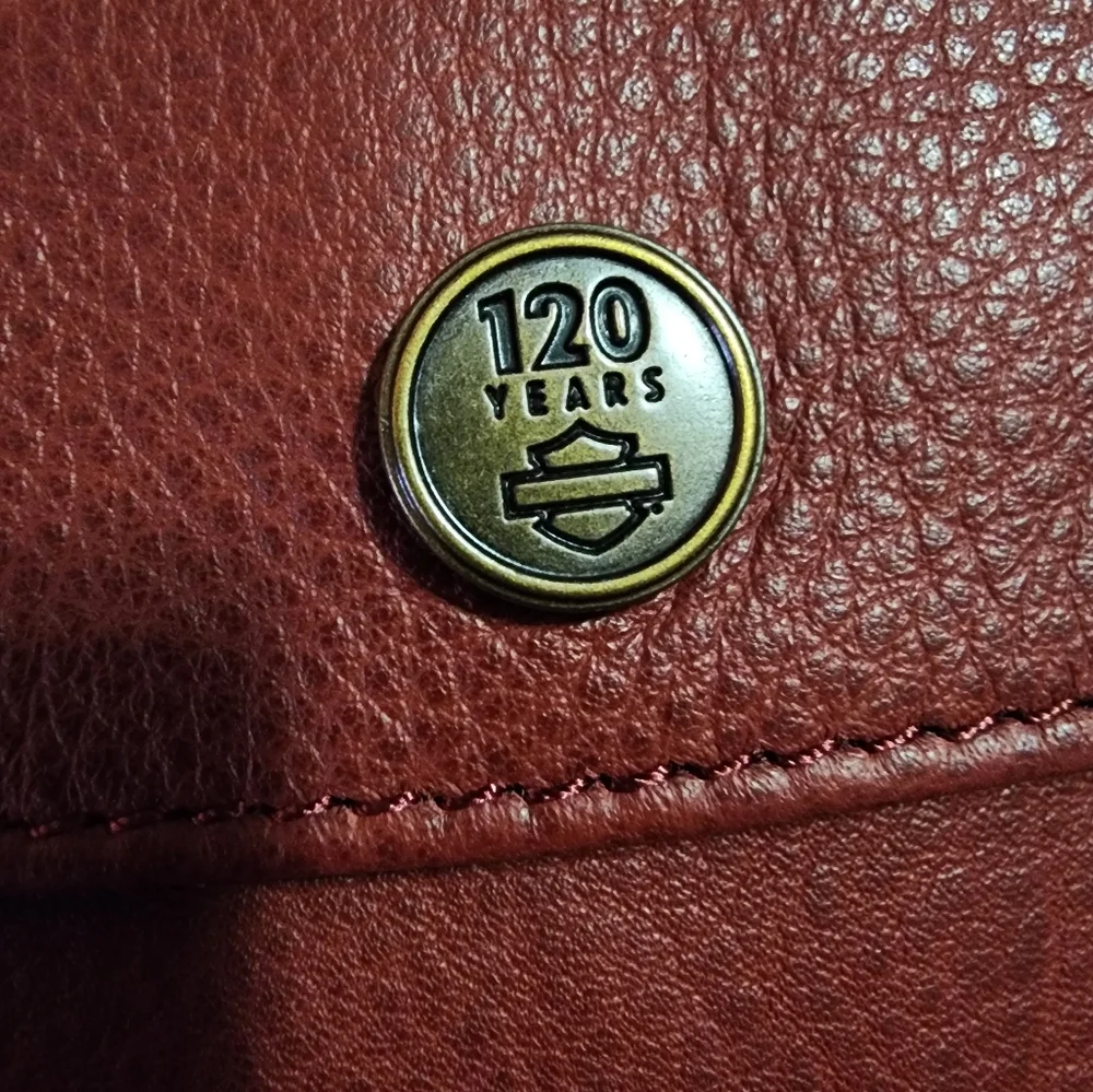 Harley-Davidson 120th Anniversary Collectors Edition Women's Leather Jacket - Picture 8 of 15